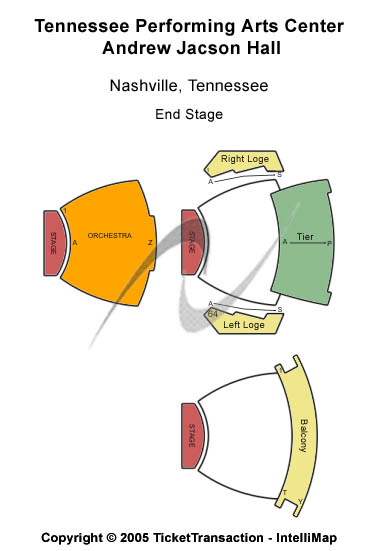 Andrew Jackson Hall Nashville Seating Chart