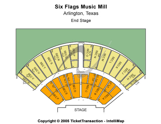 Six Flags Music Mill Seating Chart