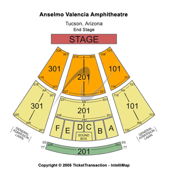 Casino Del Sol Ava Seating Chart