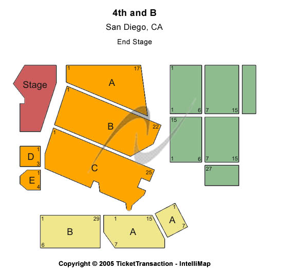 4th And B Seating Chart