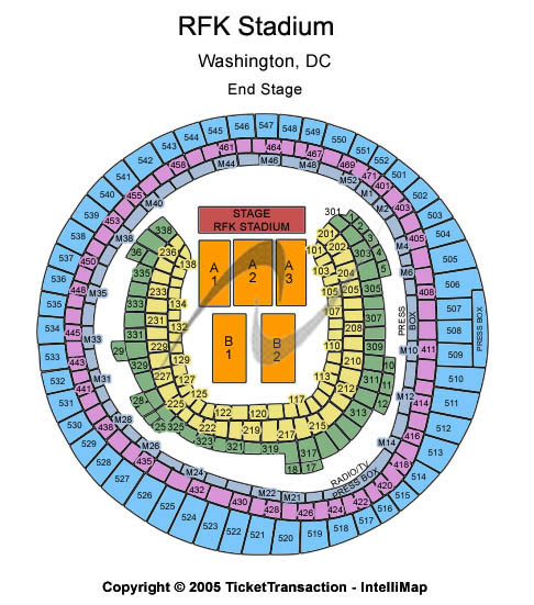 RFK Stadium Seating Chart