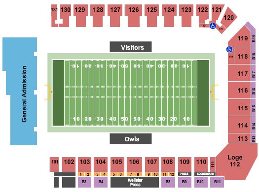 Fifth Third Stadium Map