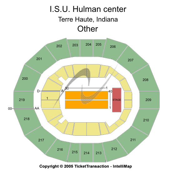 ISU Hulman Center Seating Chart