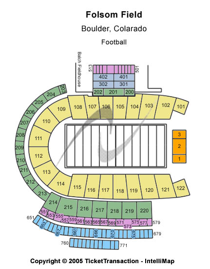 Folsom Field Seating Chart