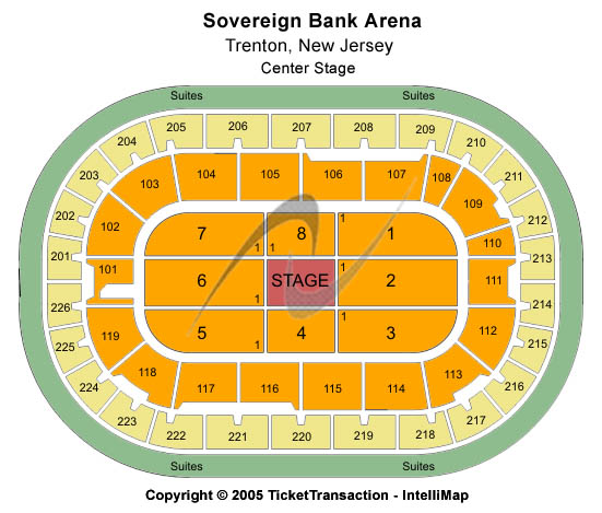 Sovereign Bank Arena Trenton Nj Seating Chart