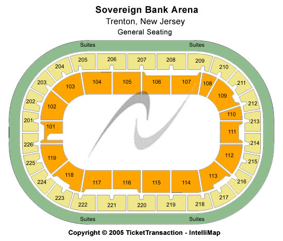 Sun National Bank Center Seating Chart