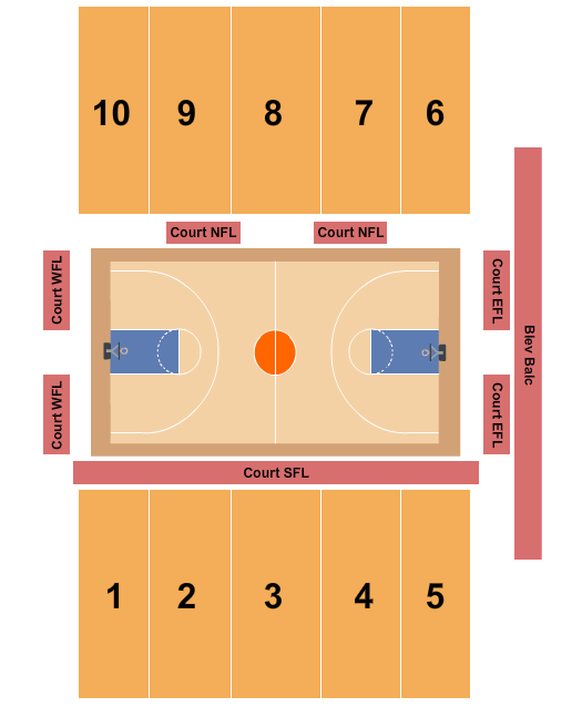 Chase Fieldhouse Seating Chart
