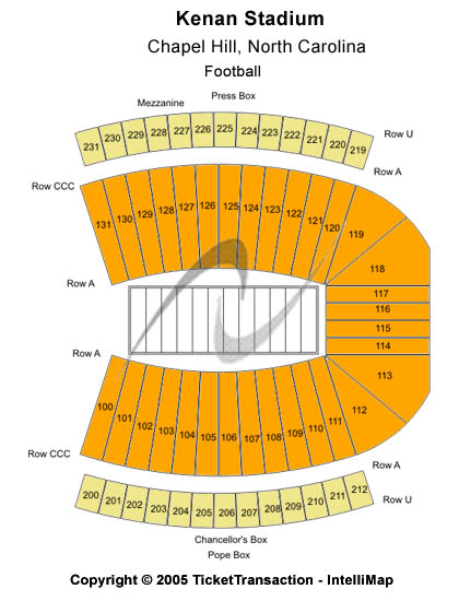 Kenan Stadium Seating Chart