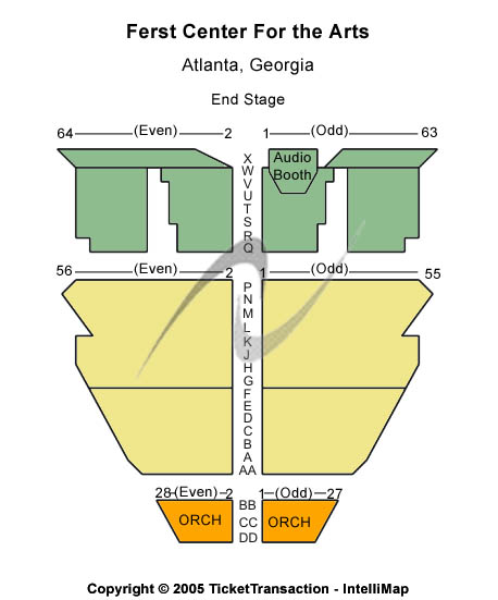 Ferst Center For The Arts Seating Chart