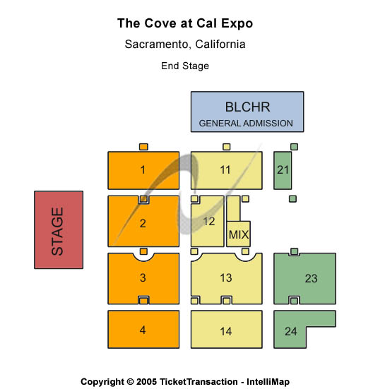 California Exposition & State Fair Seating Chart: End Stage