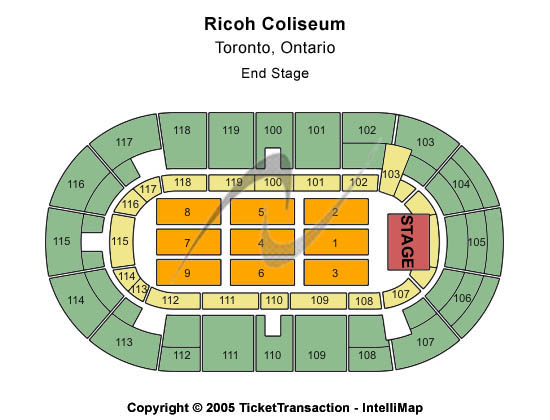 Ricoh Coliseum Seating Chart