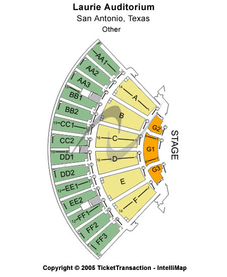 Laurie Auditorium Seating Chart