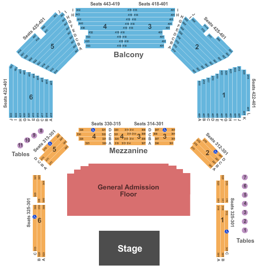 ACL Live At The Moody Theater Seating Chart