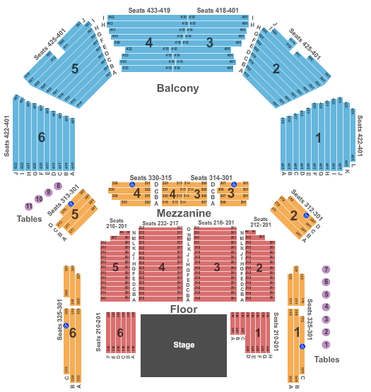 Murat Theater Seating Chart