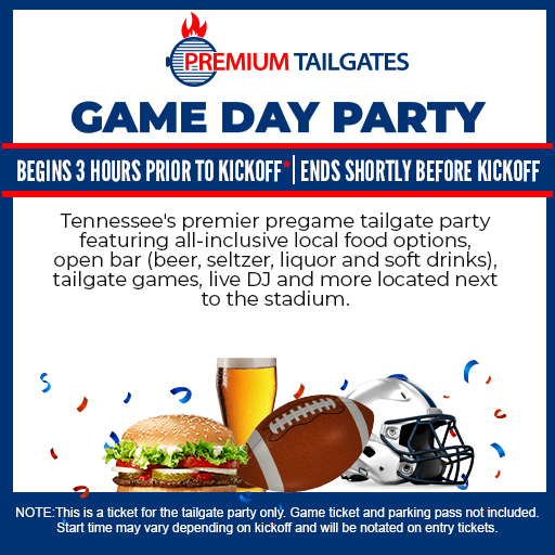 Premium Tailgate Tent - TN Seating Chart: Tailgate