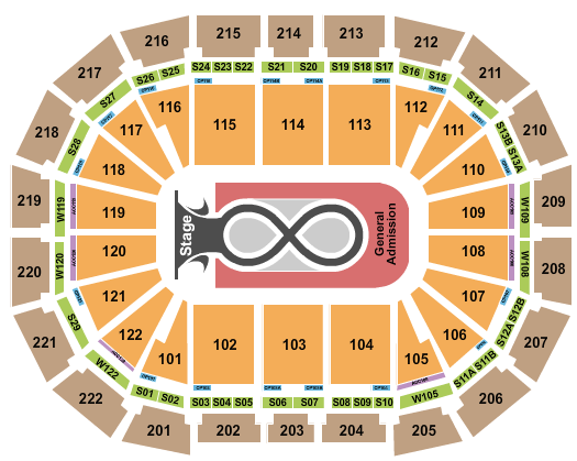 AO Arena Seating Chart: Katy Perry