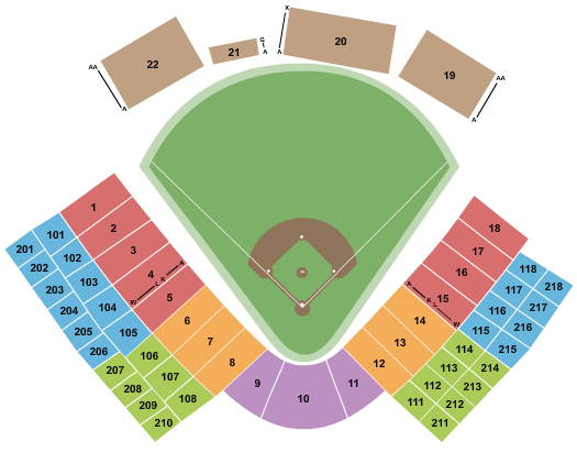Devon Park Seating Chart: Softball