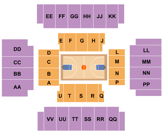 First National Bank Arena Seating Chart: Basketball