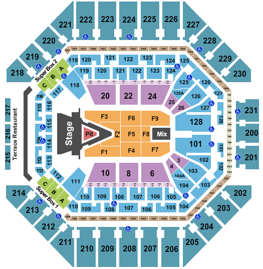 Frost Bank Center Seating Chart: Aerosmith 2023