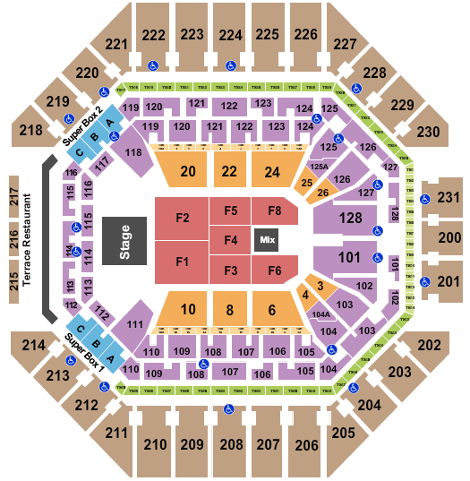 Frost Bank Center Seating Chart: Endstage 2