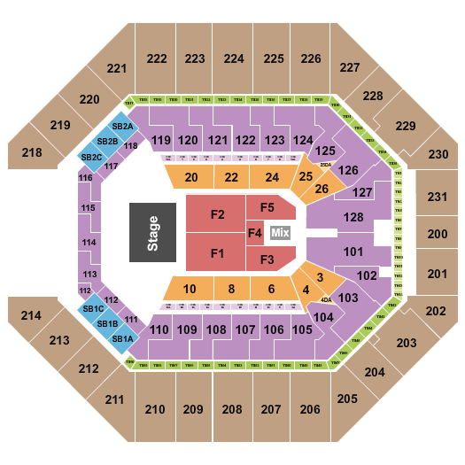 Frost Bank Center Seating Chart: Endstage 5