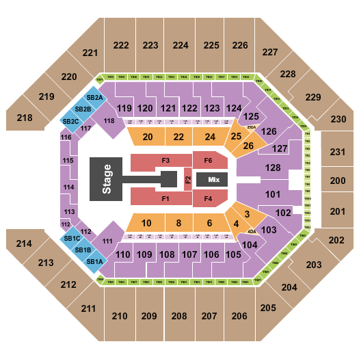 Frost Bank Center Seating Chart: Endstage Catwalk