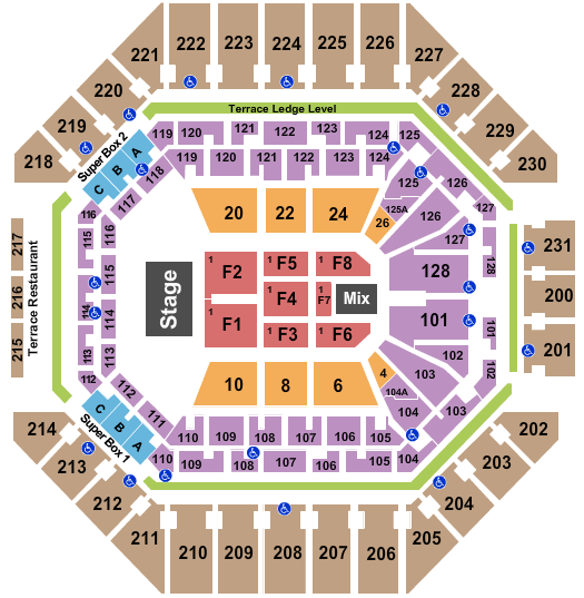 AT&T Center Map