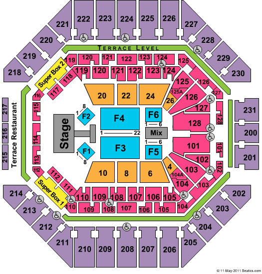 AT&T Center Seating Chart