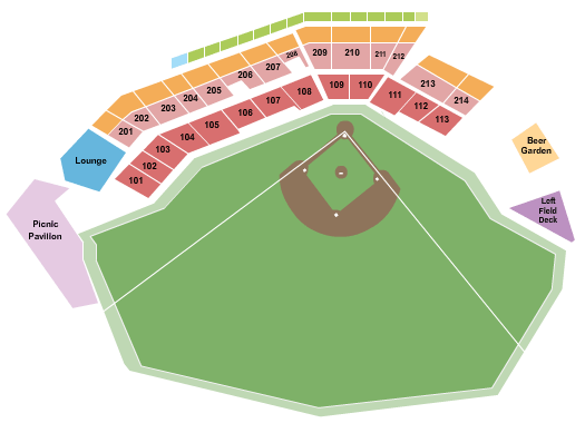 AT&T Field Seating Chart: Baseball
