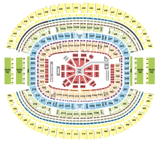 AT&T Stadium Map