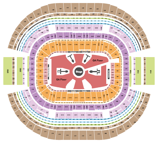 AT&T Stadium Seating Chart: Ed Sheeran 2