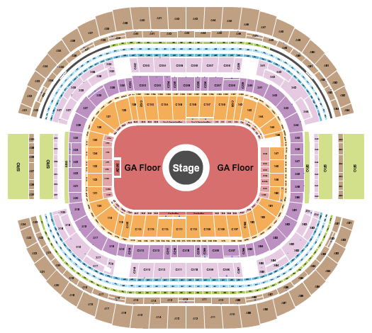 AT&T Stadium Seating Chart: Kanye West