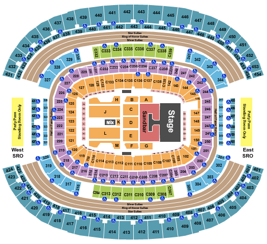 AT&T Stadium Map