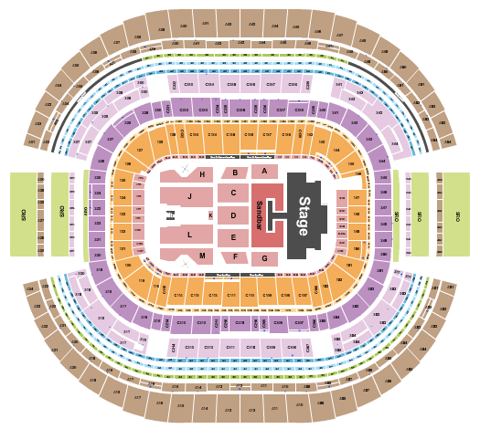 AT&T Stadium Seating Chart: Kenny Chesney 2