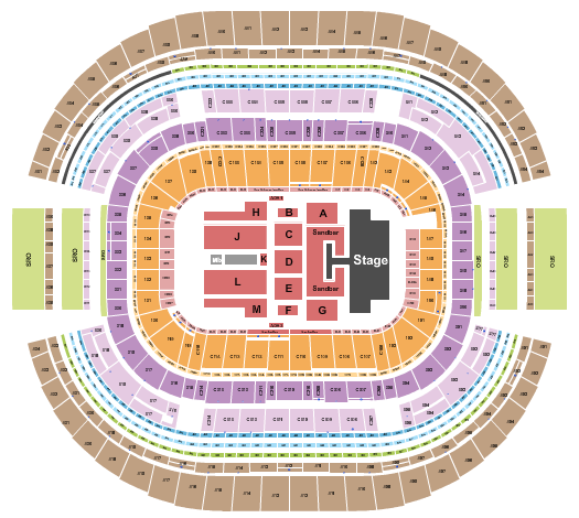 AT&T Stadium Seating Chart: Kenny Chesney 2027