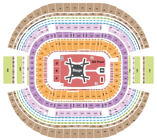 AT&T Stadium Seating Chart: Luke Combs