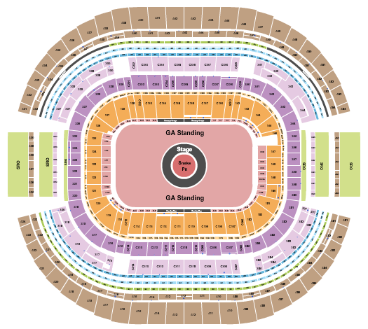 AT&T Stadium Seating Chart: Metallica