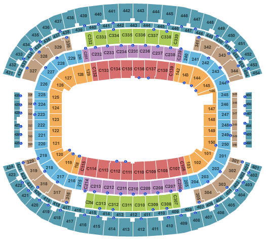AT&T Stadium Map