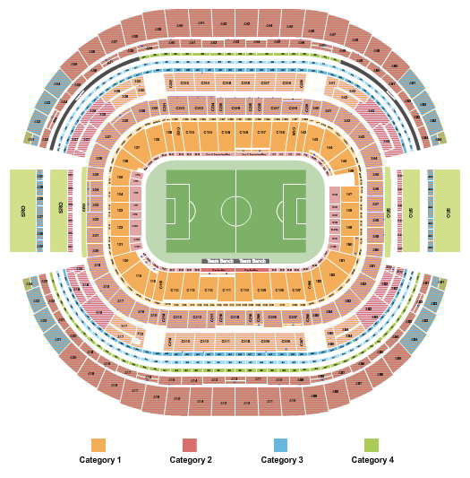 AT&T Stadium Seating Chart: Soccer WC Category