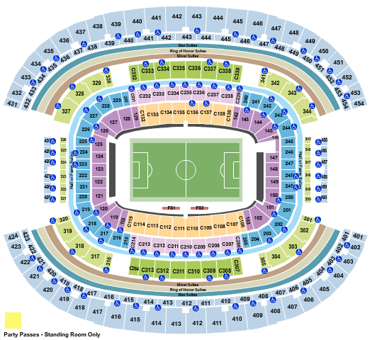 AT&T Stadium Seating Chart