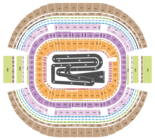 AT&T Stadium Seating Chart: AMA Supercross Championship