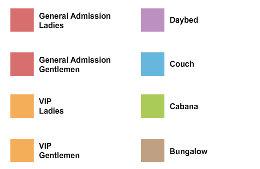 Zouk Nightclub at Resorts World Las Vegas Seating Chart