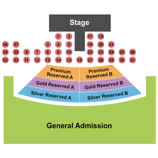 Aaron Bessant Park Seating Chart: Seabreeze Jazz Festival