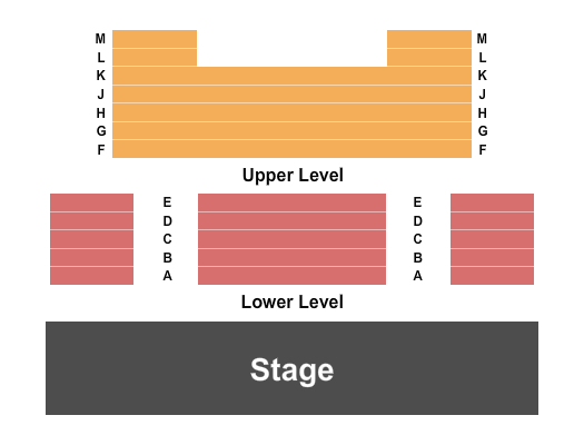 Abbey Theater Seating Chart: Endstage 2