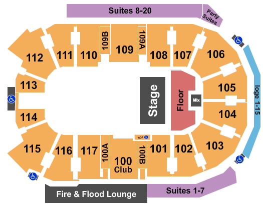 Abbotsford Centre Seating Chart: Quarter House