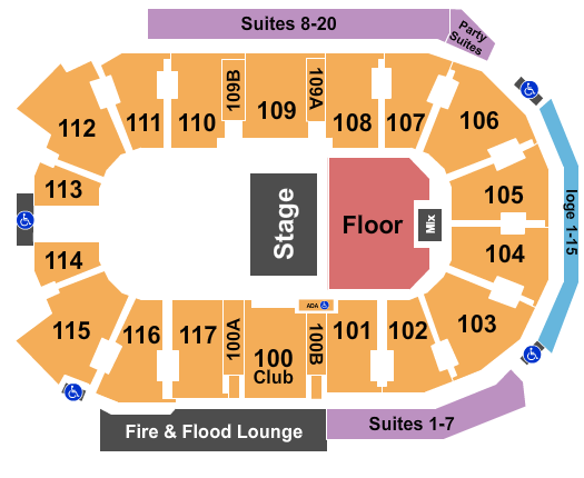 Abbotsford Centre Seating Chart: Halfhouse 3