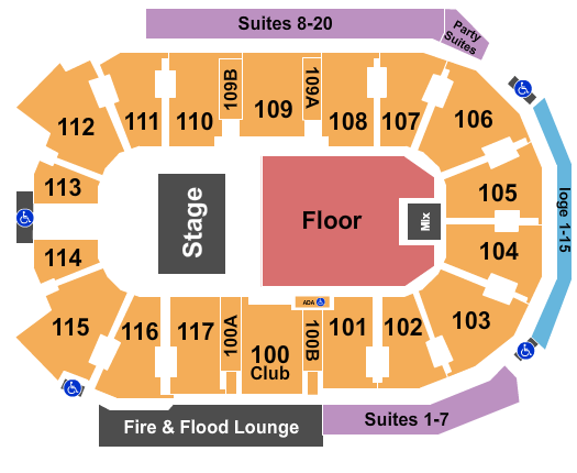 Abbotsford Centre Seating Chart: Halfhouse 4