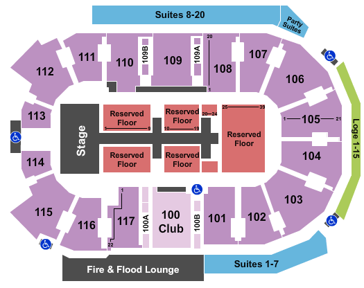 Santa Ana Star Center Seating Chart Rows