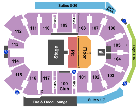 Abbotsford Centre Seating Chart