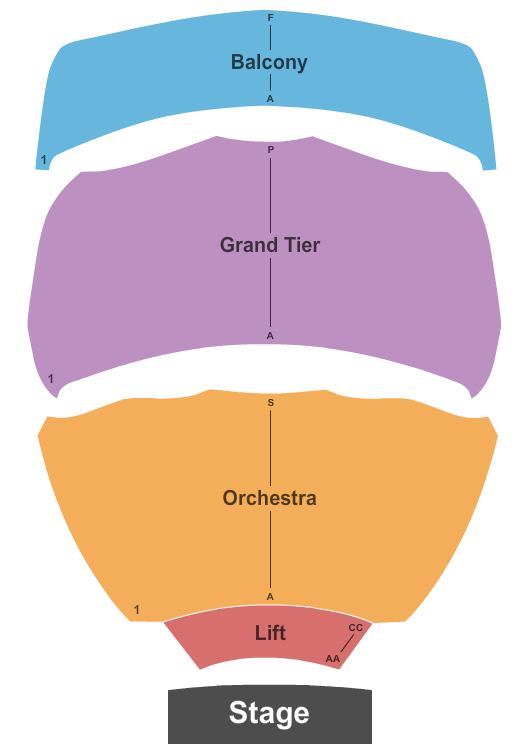 Abraham Chavez Theatre Seating Chart: Endstage